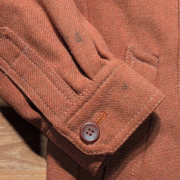 Vintage Rust Brown Western Style Wool/Poly Jacket - Picture 2 of 14